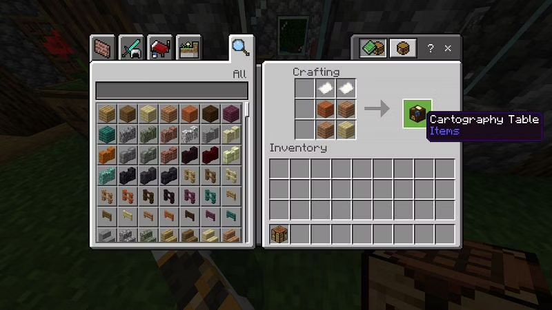 How to make a Cartography Table in Minecraft