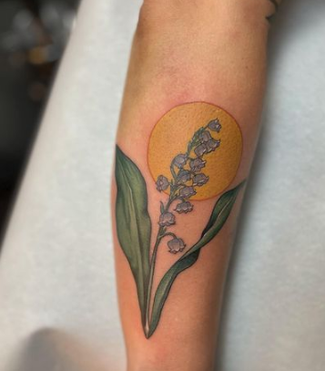 Sunshine Lily Of The Valley Tattoo