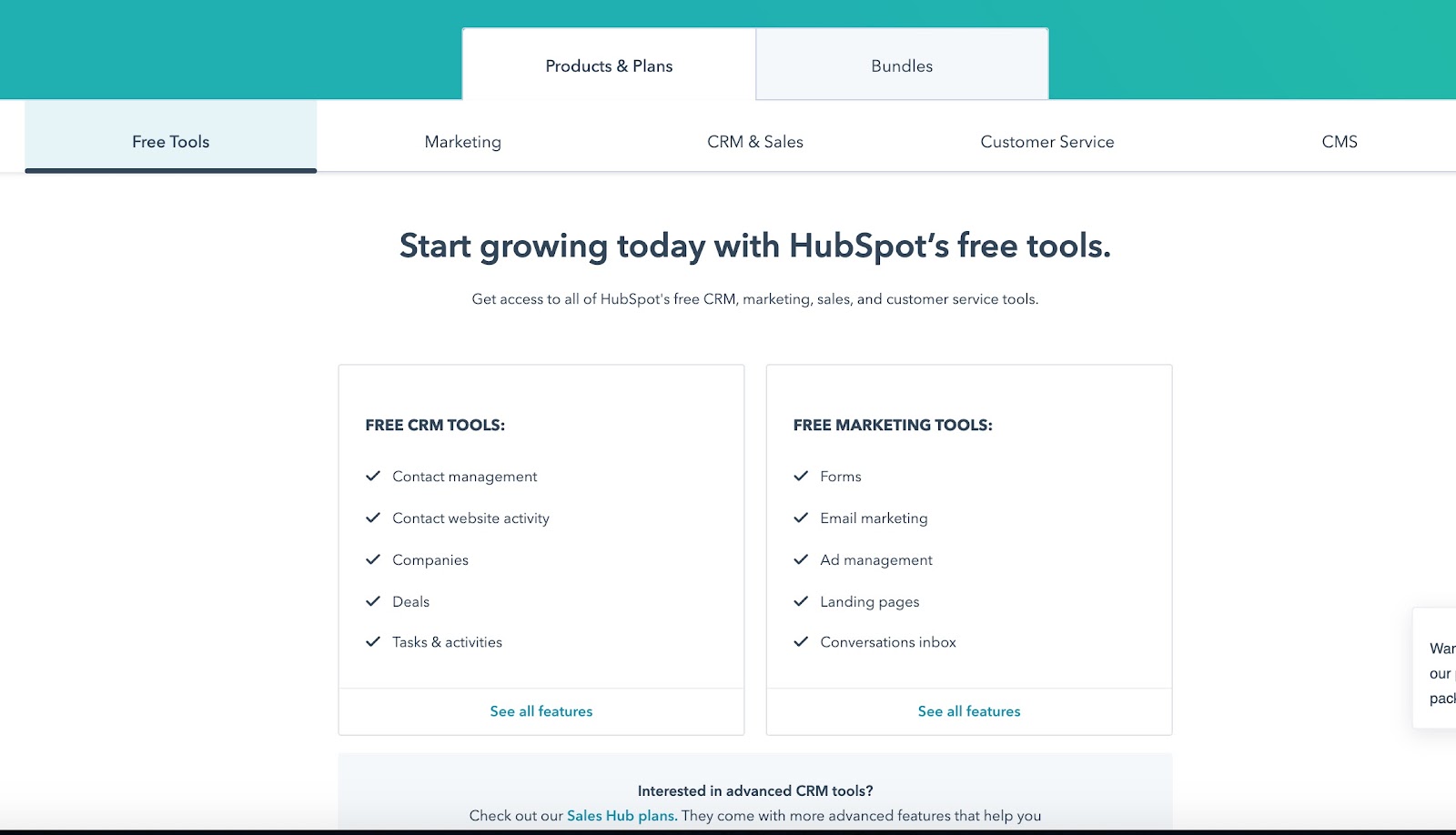 hubspot free pricing