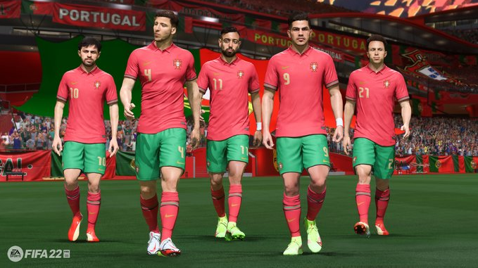 portugal team in game