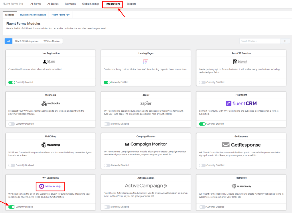 Fluent Forms Integration