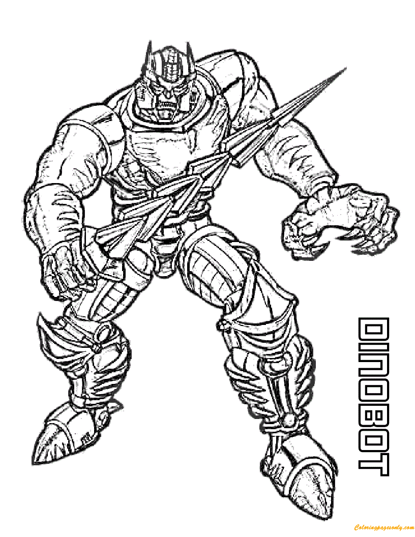Transformers Dinobot Coloring Pages