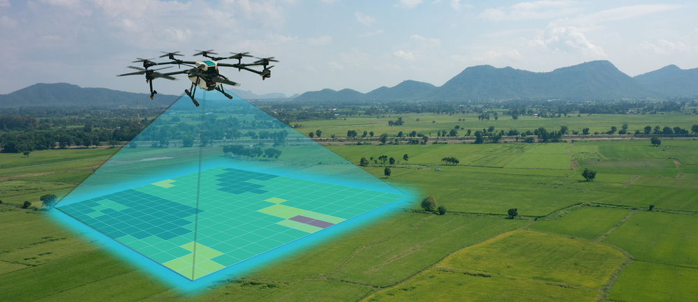 crop health monitoring through drones.