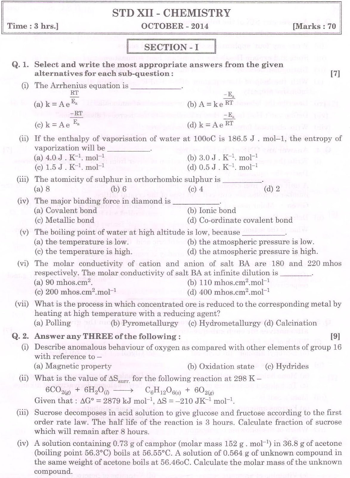 Chemistry October 2014 hsc.hsc.co.in 