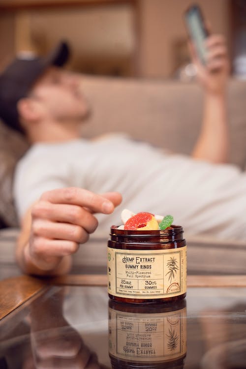 Free Candies In A Jar Stock Photo