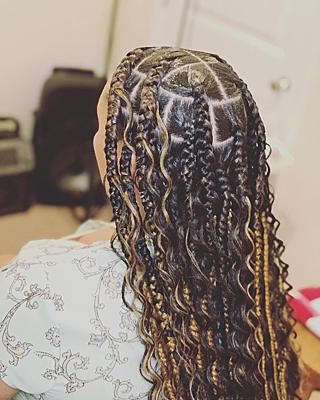 Jumbo Bohemian Knotless Braids