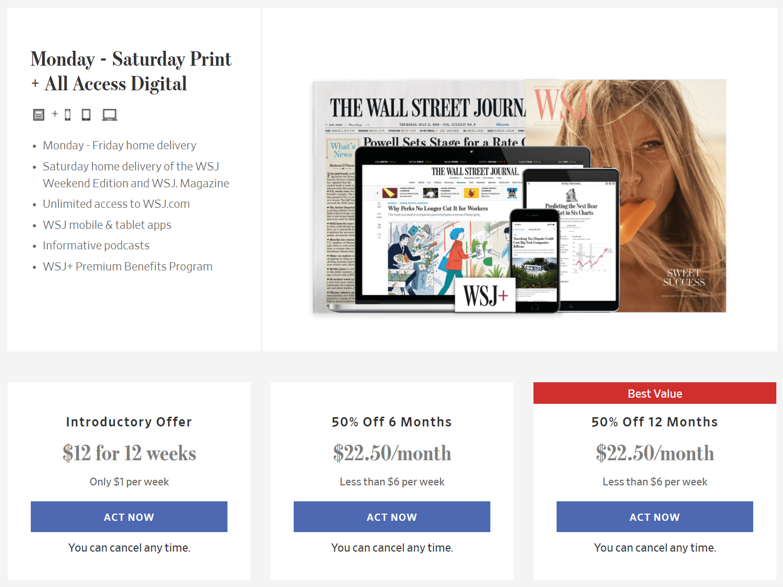 WSJ - set price anchors