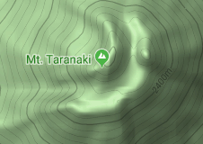 Map of Mount Taranaki
