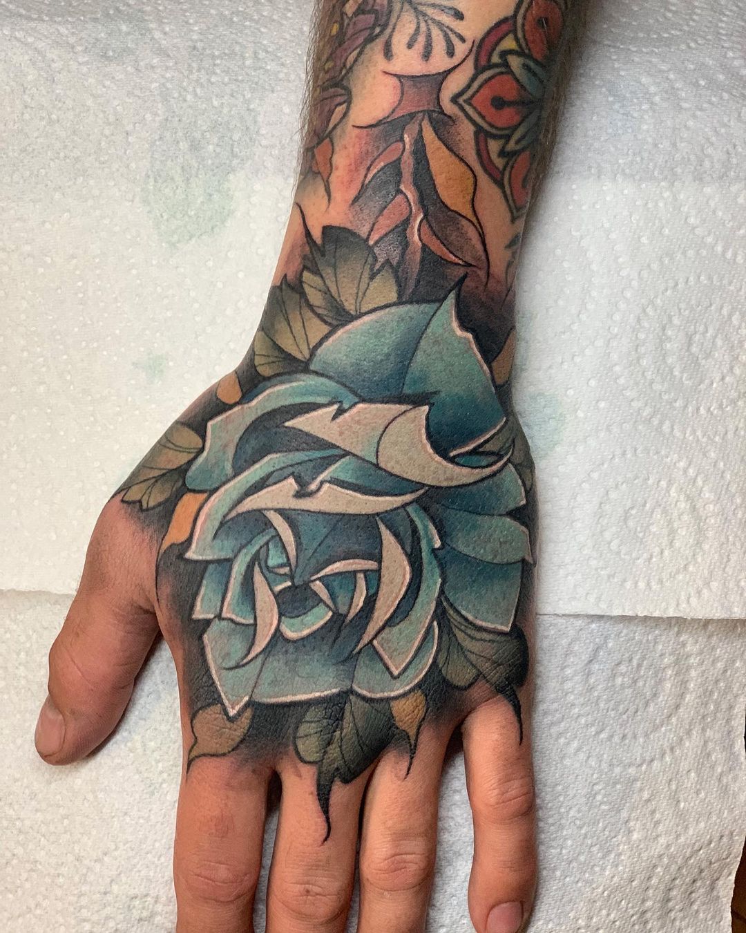 blue rose tattoo