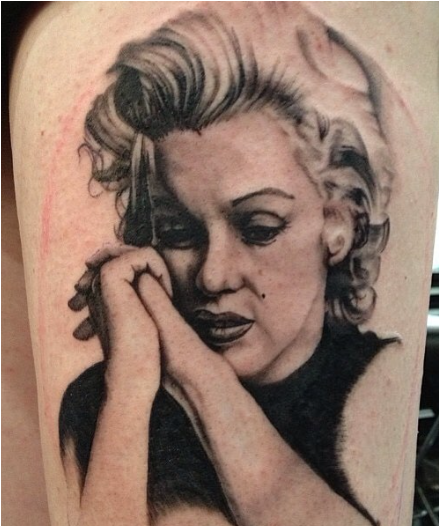 Fairly Happy Marilyn Tattoo
