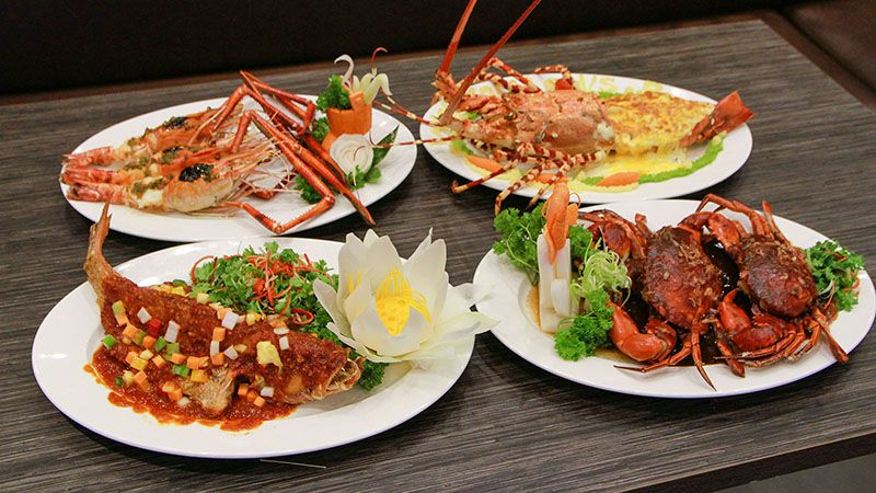 Những món ăn “chỉn chu” về mặt hình ảnh và hương vị của Hải sản Phố (Nguồn: Internet)
