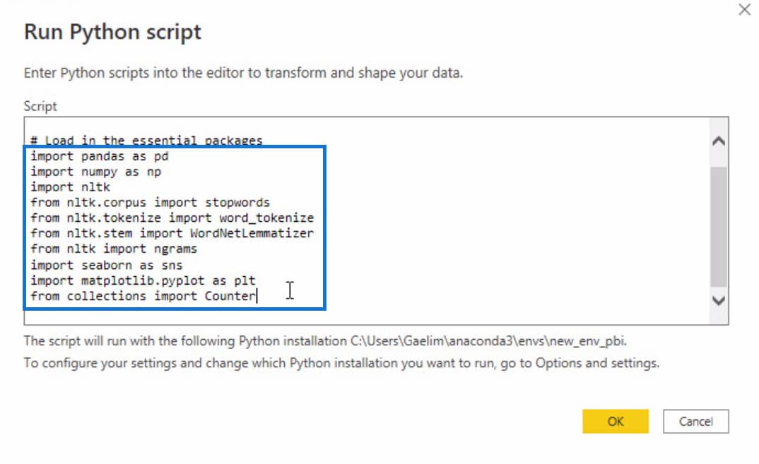 Python dataset