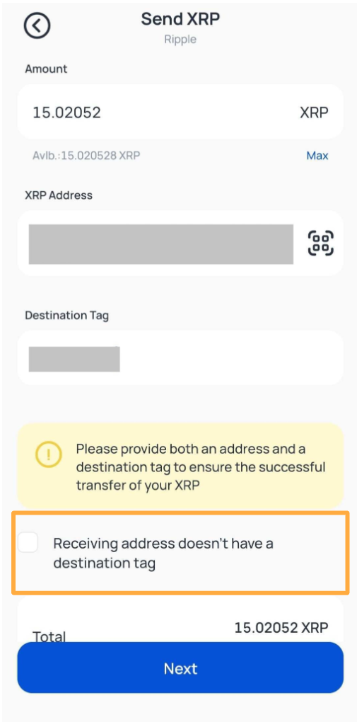XRP How to Send ss 4.png
