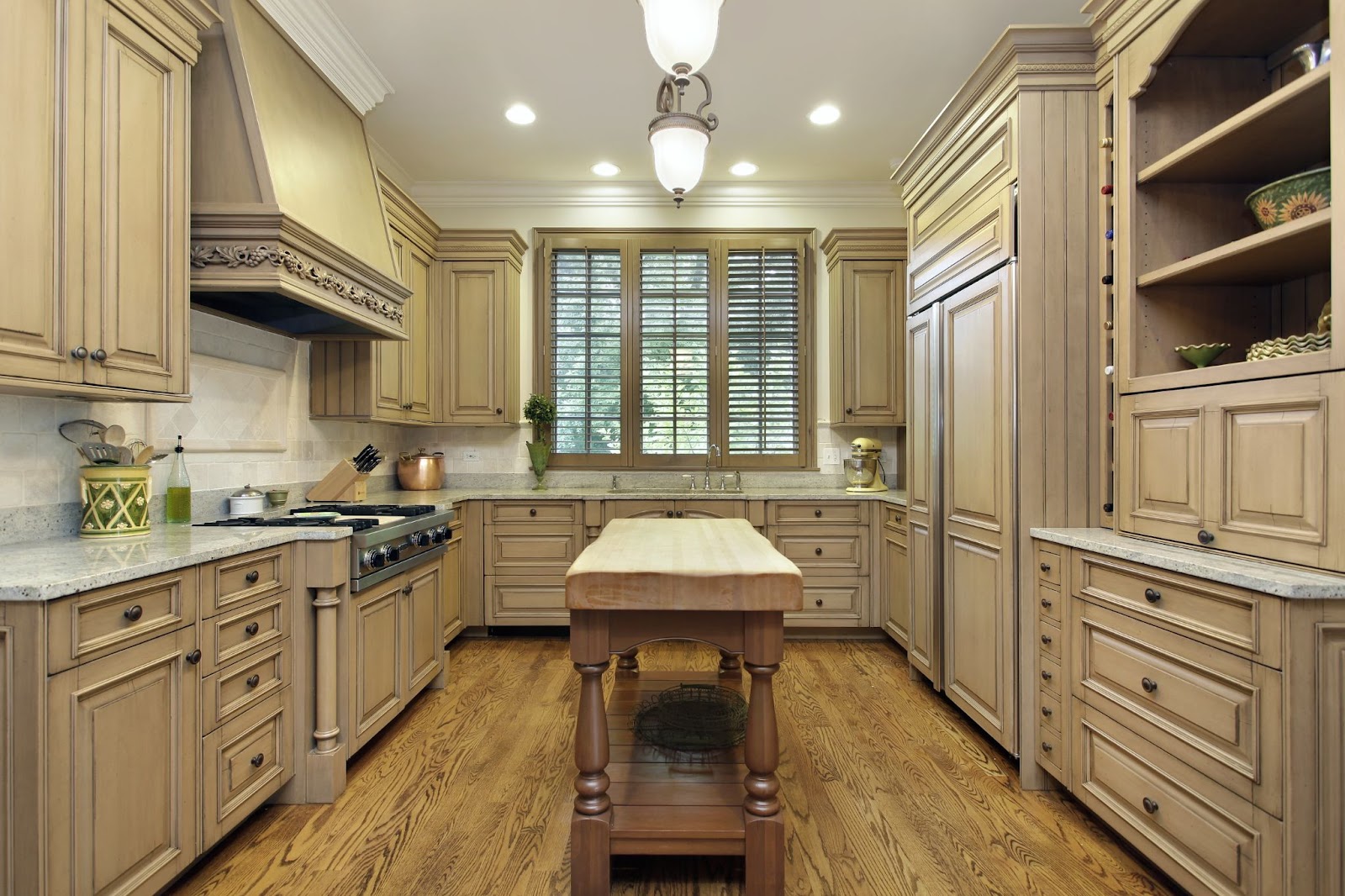 light wood kitchen floor