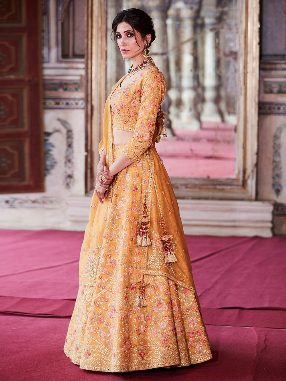 the loom - Silk Blouse with Lehenga