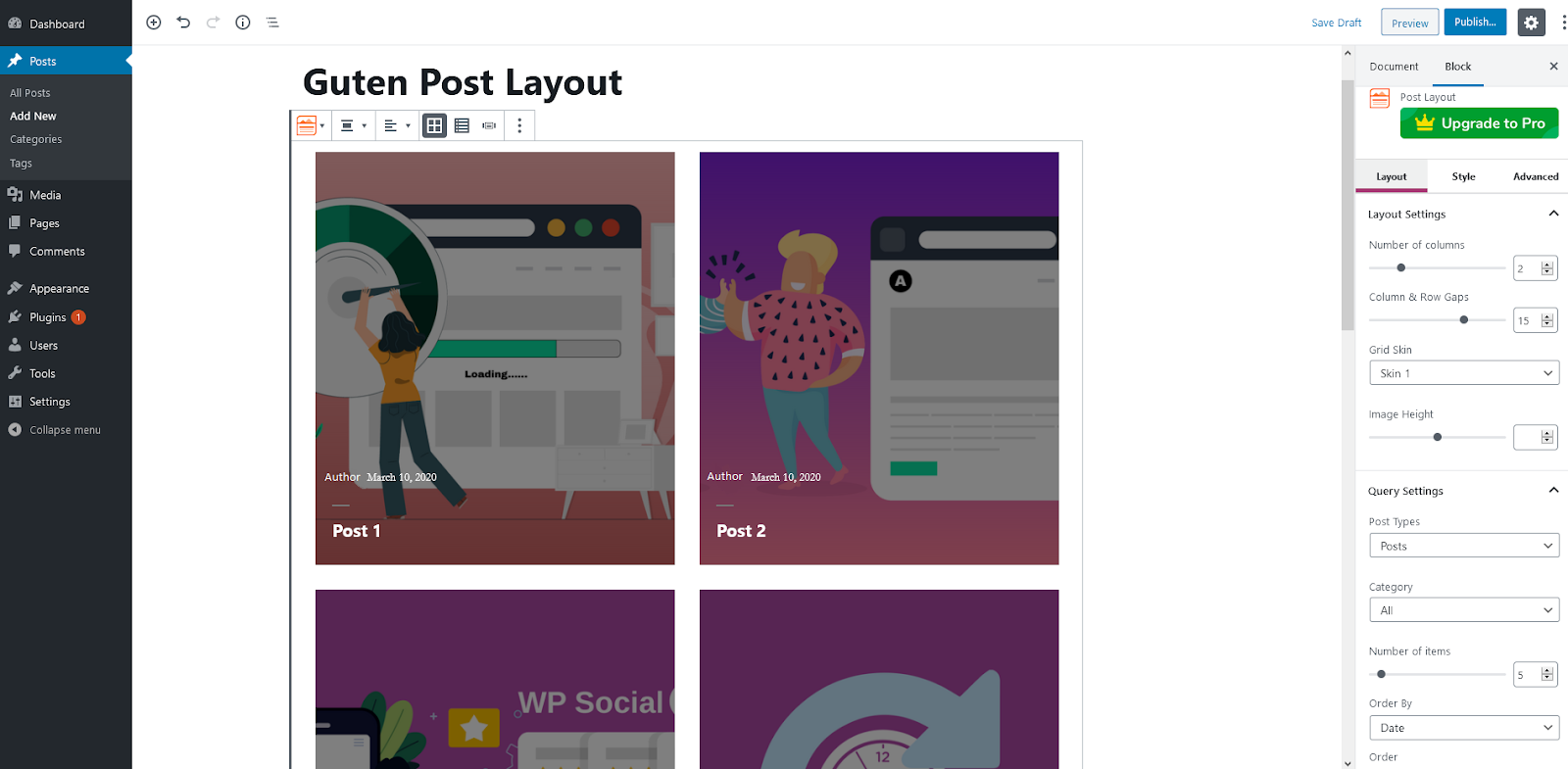 Guten Post Layout, Best WordPress Blog Layout Plugins 