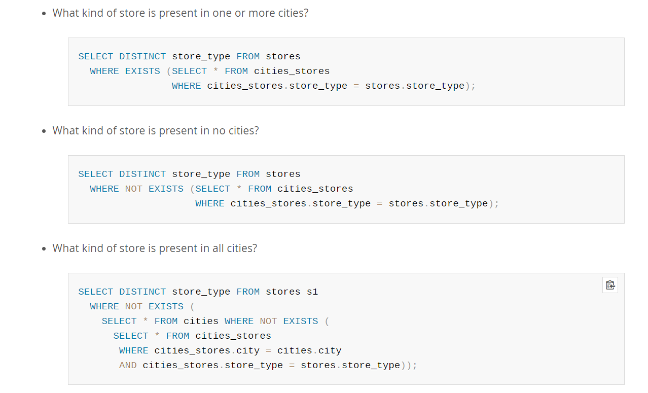 How To Use The SQL NOT EXISTS and EXISTS Operator?