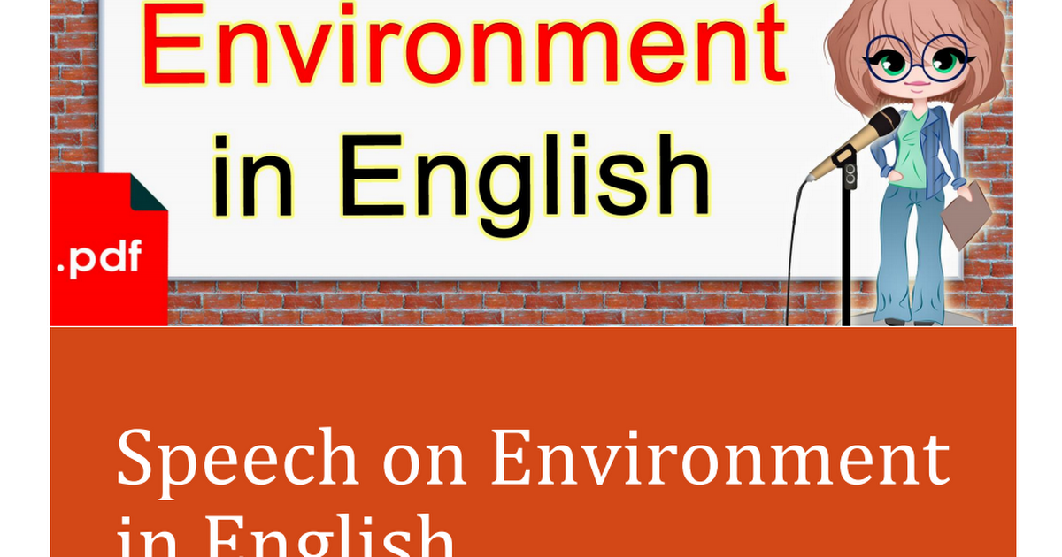 Speech On Environment In English.pdf - Google Drive