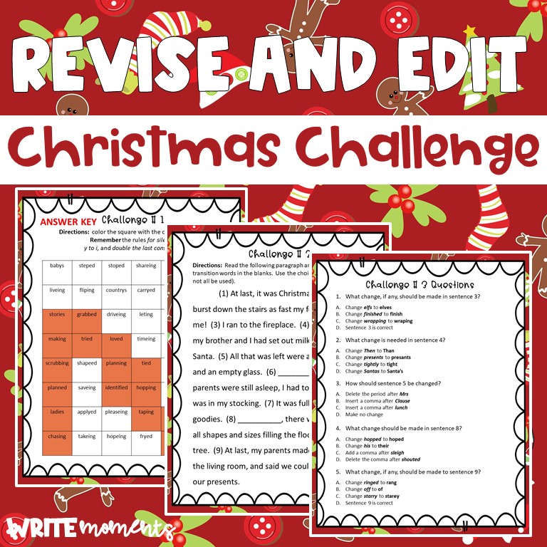 Revise and Edit Christmas challenge