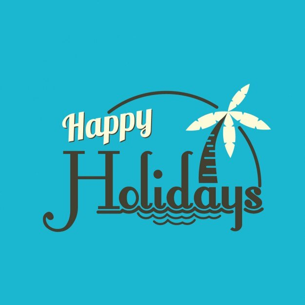 "Happy Holidays" banner