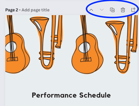 Canva performance schedule