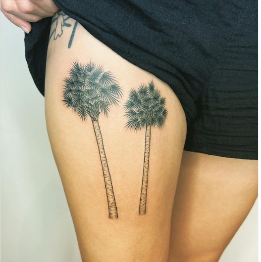 Sabal Palm Tree Tattoos