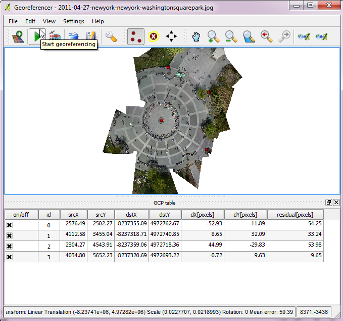Tutorial Advanced Georeferencing In Qgis Using A Reference Layer