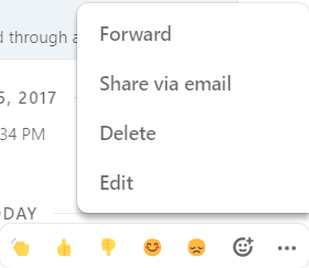 Message options before 60 minutes (desktop)