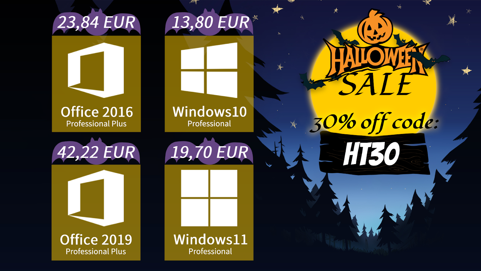 Halloween deals at Goodoffer24: Windows 10 and Office