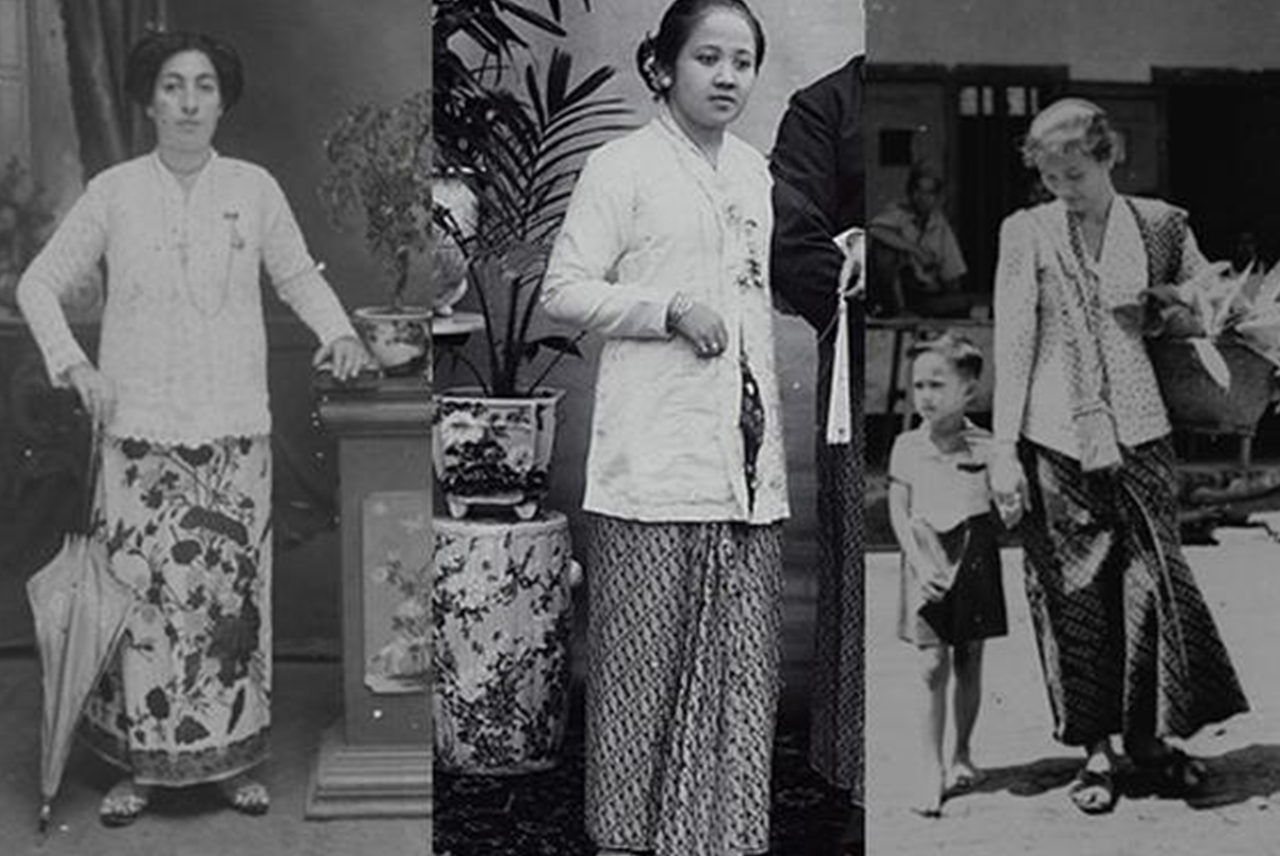 Kebaya zaman sekarang mungkin dipakai untuk acara-acara adat atau ke kondangan nikah aja. Kebaya di tengah tren anak muda Indonesia mungkin hanya bagian warisan sejarah. Padahal dari kaca mata fesyen, kebaya juga cerminan perempuan di masa itu. 