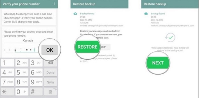 Recover Deleted WhatsApp Messages on Android from Google Drive