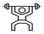 Body builder outline