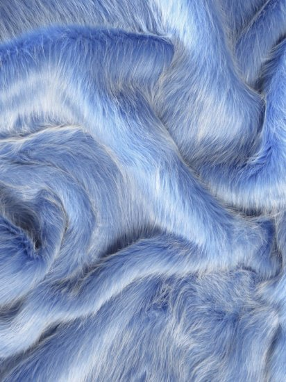 Blue Faux Fur fabric