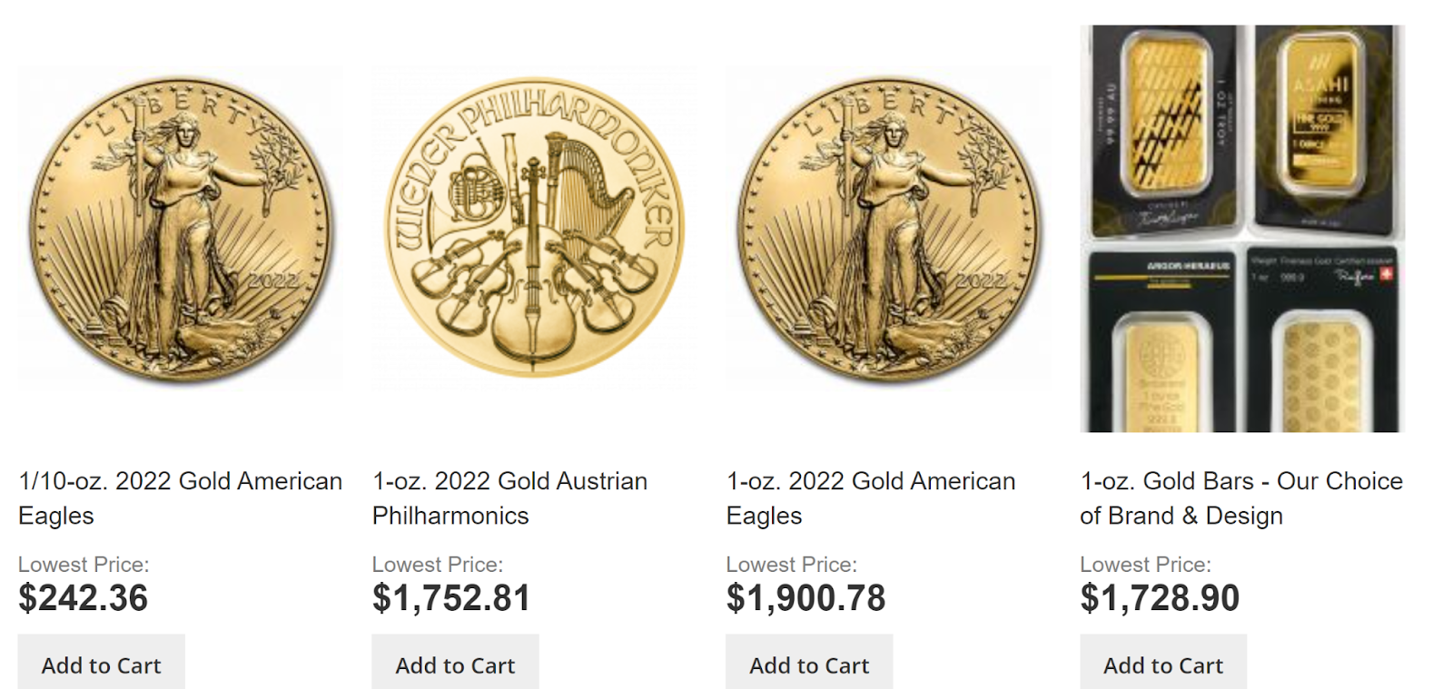 Austin Rare Coins And Bullion Gold Products 