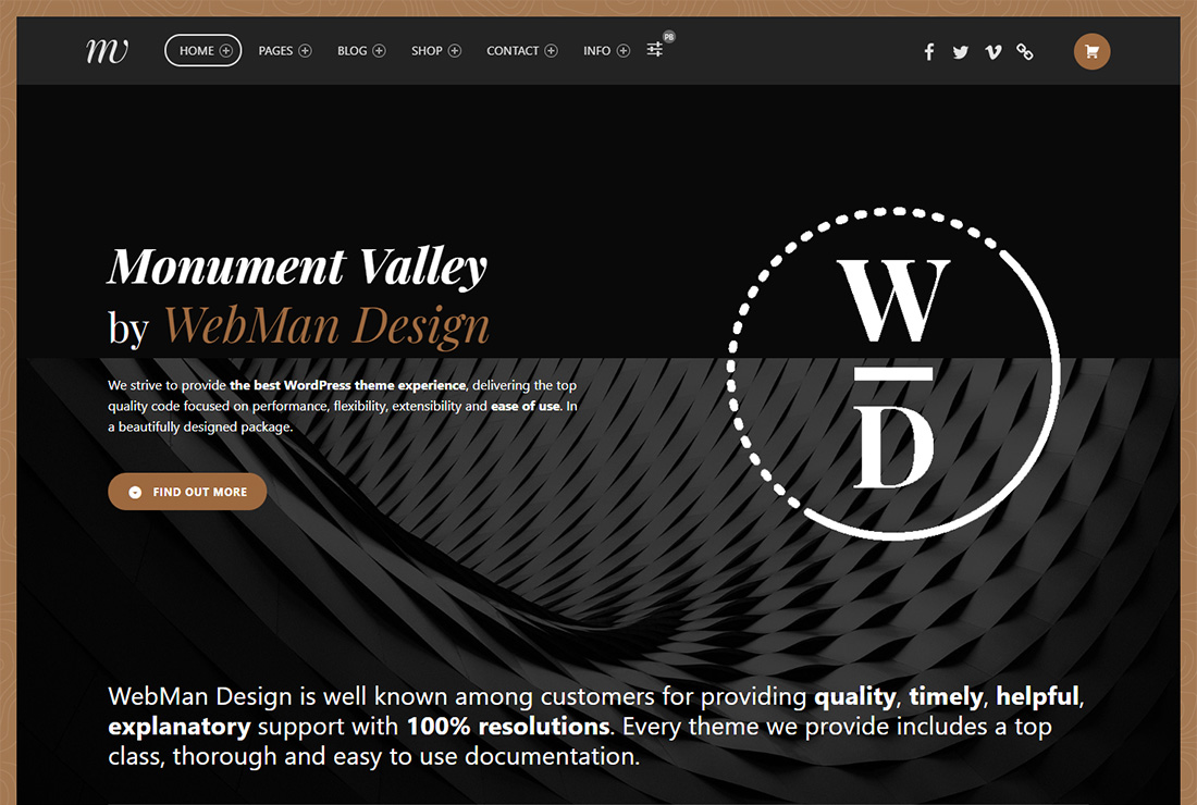 Tema WordPress Monument Valley yang Dapat Diakses