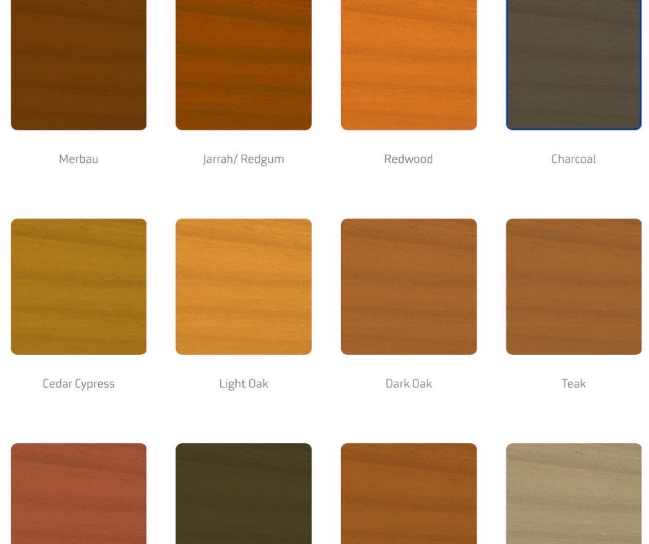 Intergrain deck stain color chart