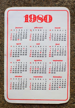 Gambar Kalender Jawa Tahun 1980