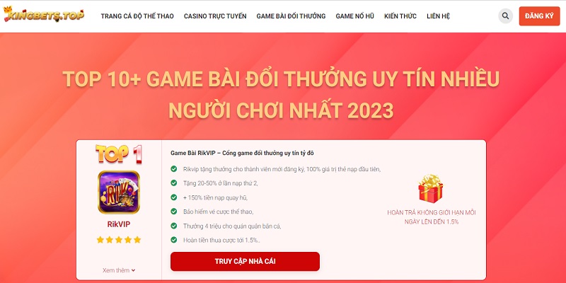 Kingbets.top - Chuyên trang đánh giá các nhà cái uy tín tại Việt Nam