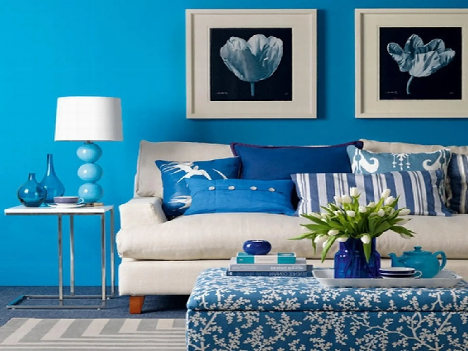 warna tenang biru