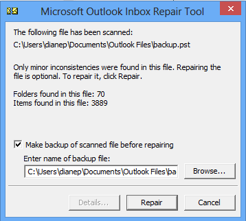 Microsoft Outbox Inbox Repair Tool