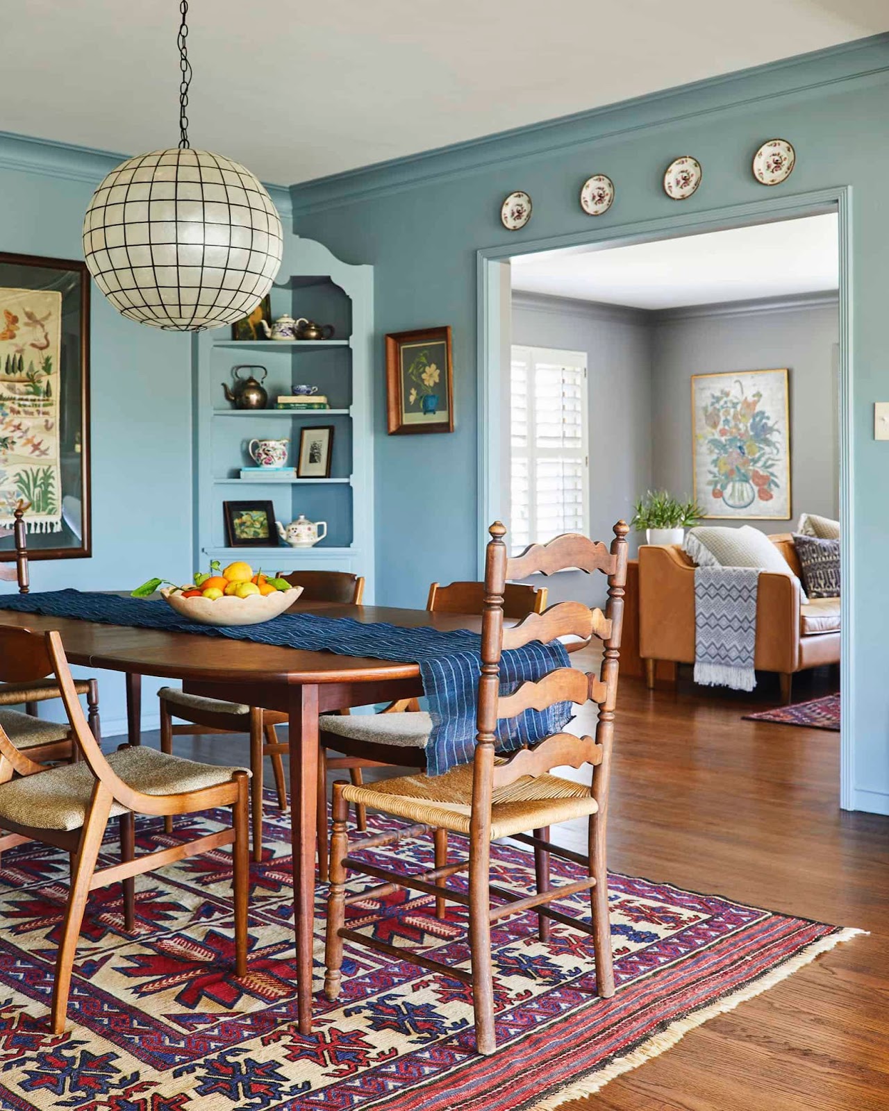 Farrow and Ball oval room blue - one of the best dining room paint colours