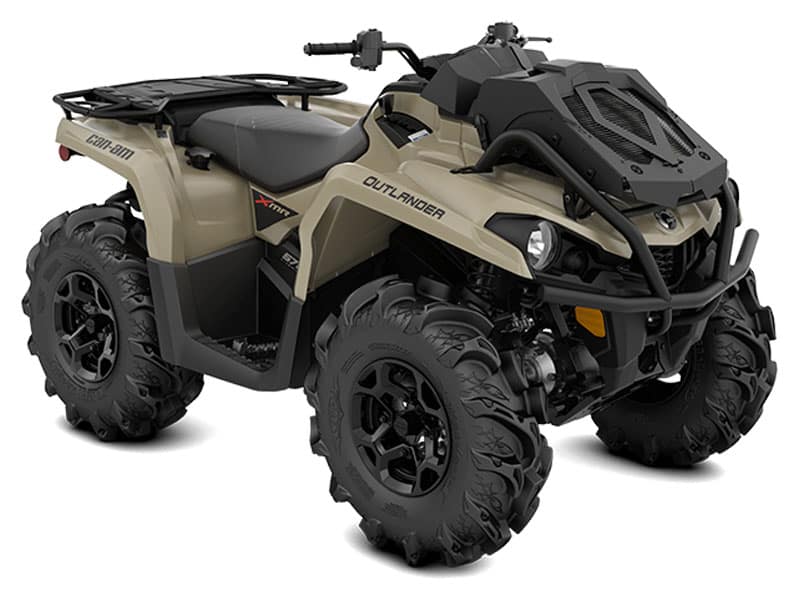 Tan Can-Am Outlander 570 ATV - Tough and Reliable Off-Roader for Adventurous Trails
