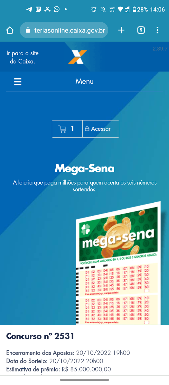 Como Jogar na Mega-Sena pelo Celular