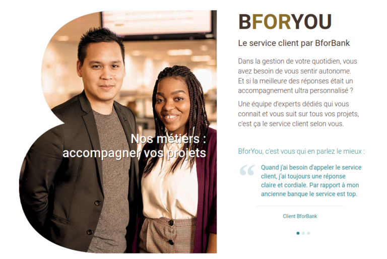 BforYou, le service client BforBank