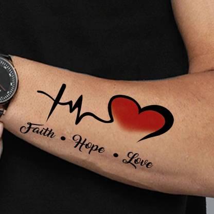 komstec Faith Hope Love Heart Tattoo Waterproof Temporary Body Tattoo -  Price in India, Buy komstec Faith Hope Love Heart Tattoo Waterproof  Temporary Body Tattoo Online In India, Reviews, Ratings & Features |