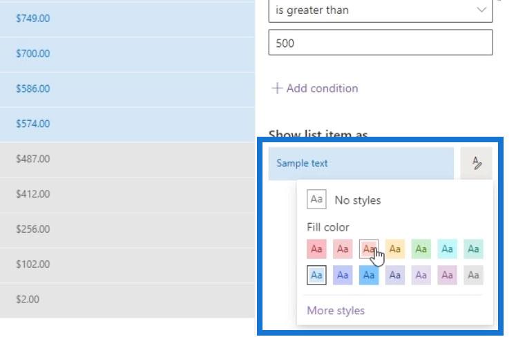 View Formatting In SharePoint
