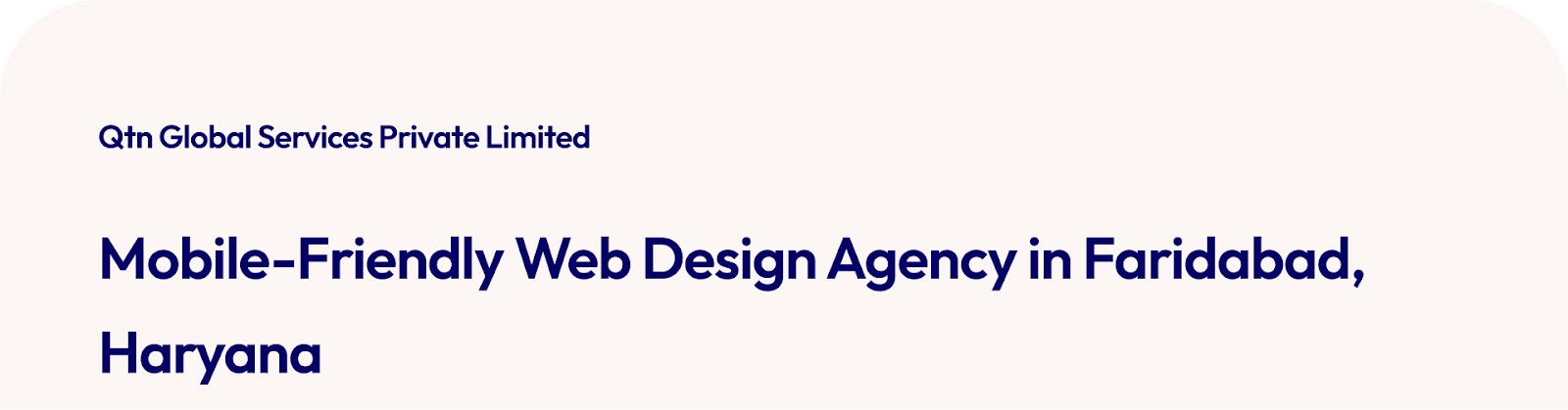 Mobile-Friendly Web Design Agency in Faridabad, Haryana