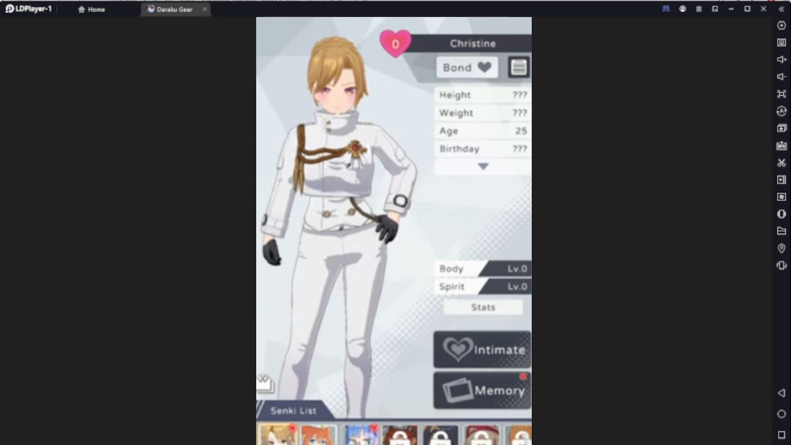 Daraku Gear Beginner Guide for the Characters