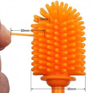 Arrival Manual Food Grade BPA Free Silicone Cleaning Bottle Brush