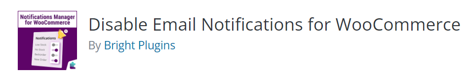 Disable Email Notifications